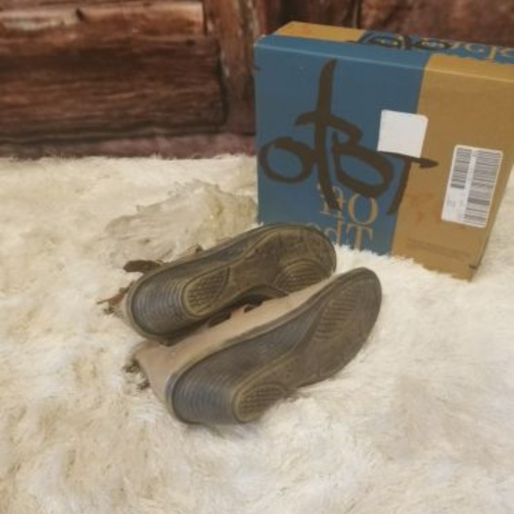 OTBT Sandals Biker Mary Jane wedge Sz 6.5 $179 - Picture 8 of 8